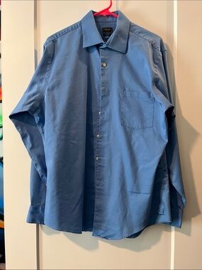 Arrow Men’s Blue Long-Sleeve Dress Shirt